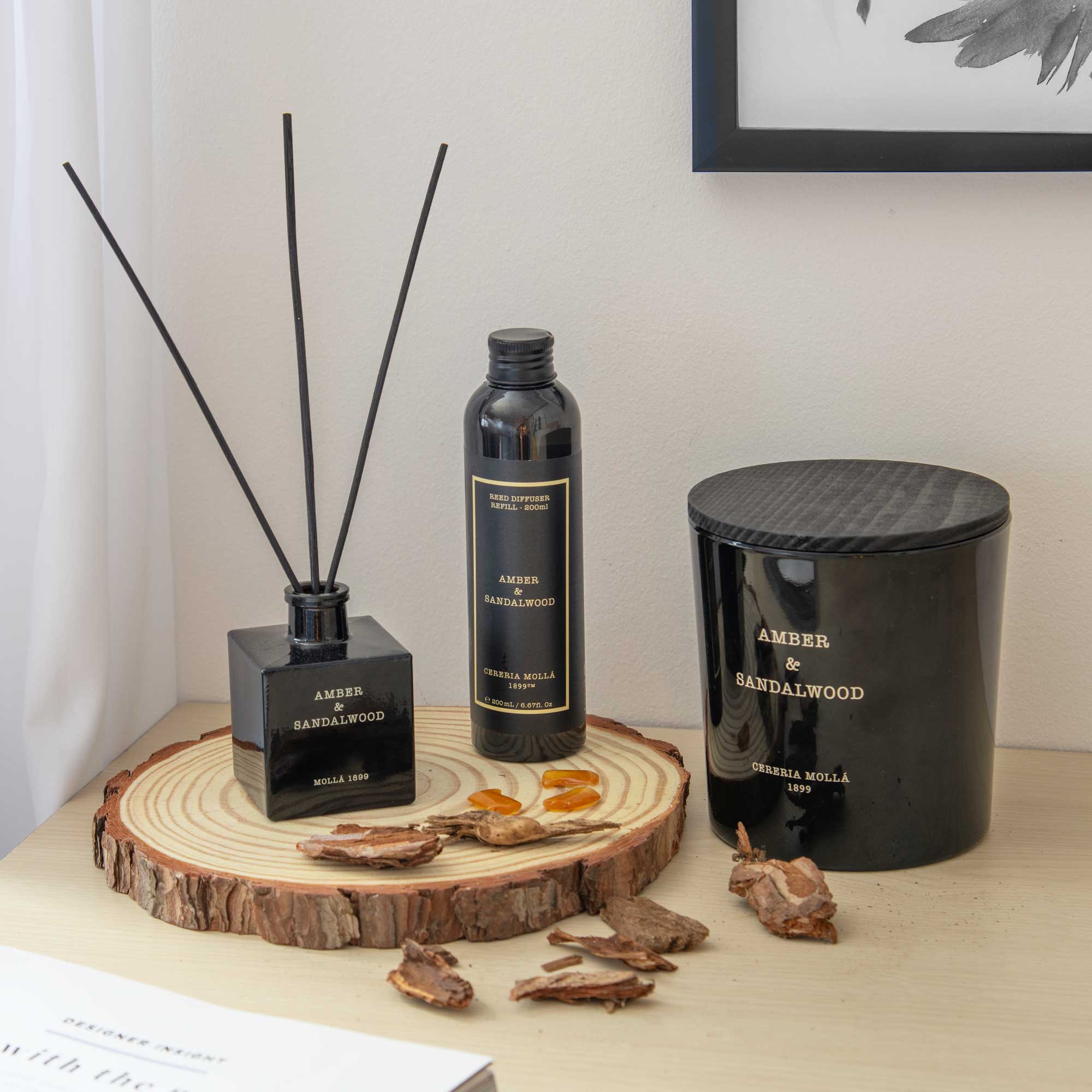 Cereria Molla - Amber & Sandalwood XLarge Candle - Image 3