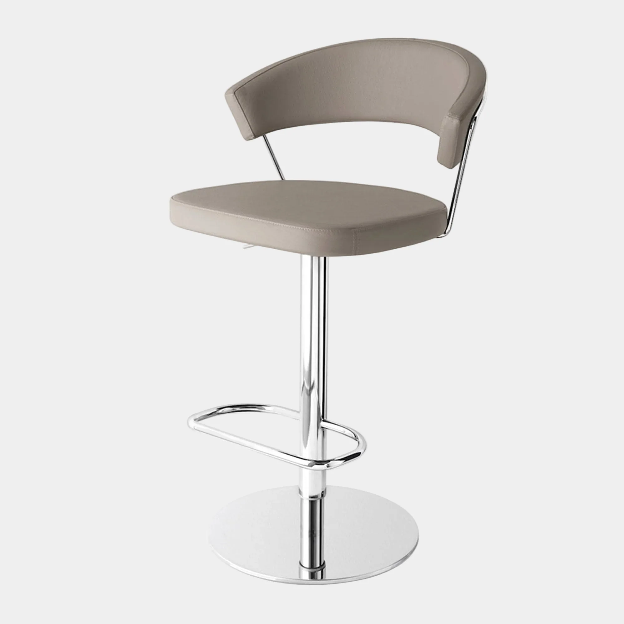Calligaris New York - Adjustable Bar Stool, Leather - Image 6