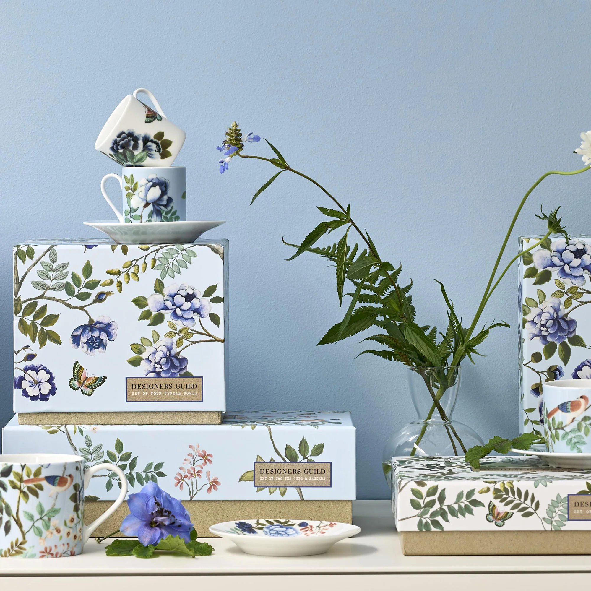 Designers Guild - Porcelaine De Chine Tea Cup & Saucer, Set of 2 - Image 4