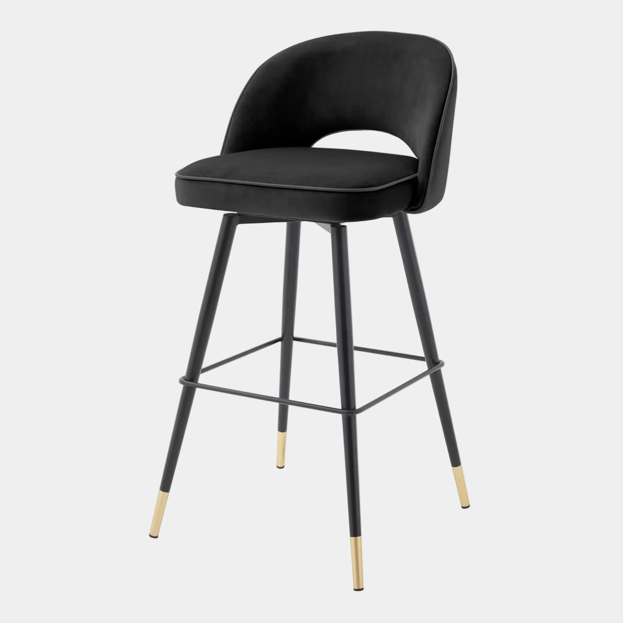 Eichholtz Cliff - Swivel Barstools Set Of 2, Velvet - Image 6