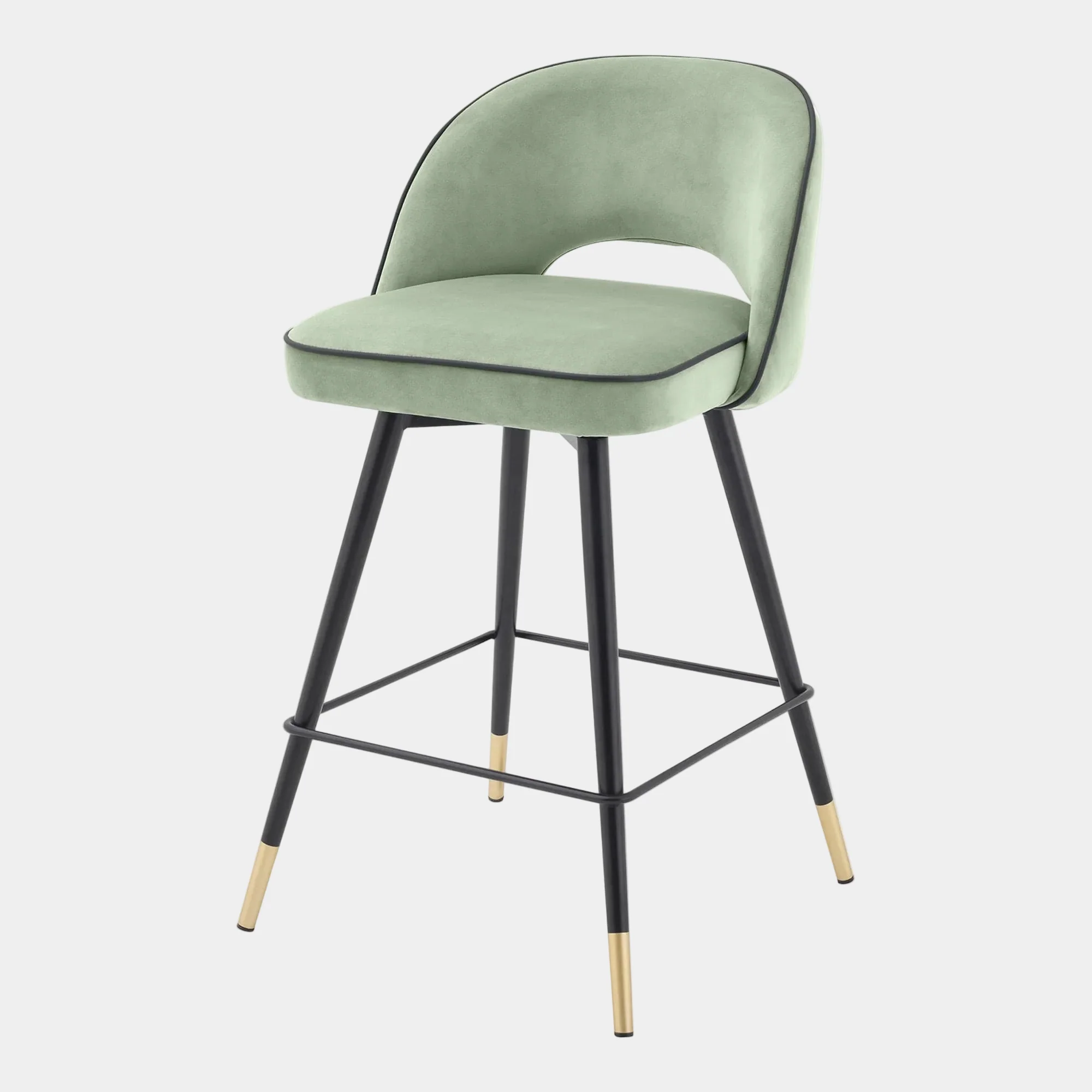 Eichholtz Cliff - Swivel Bar Stools Set Of 2, Fabric - Image 6