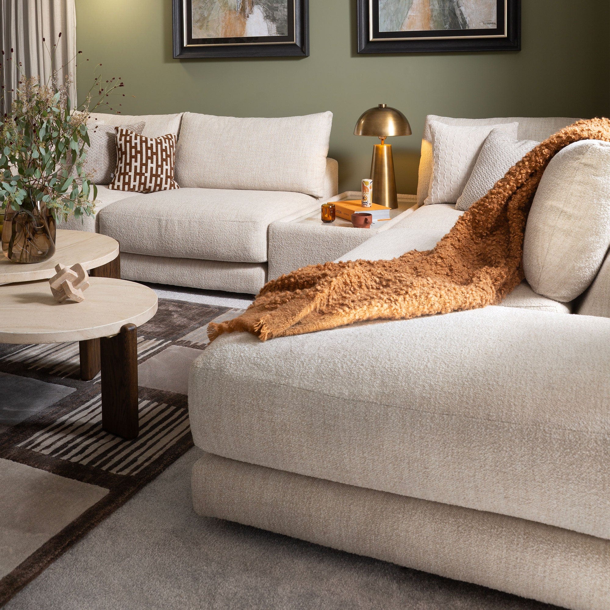 Linear - Medium LHF Corner Group Sofa, Fabric - Image 3