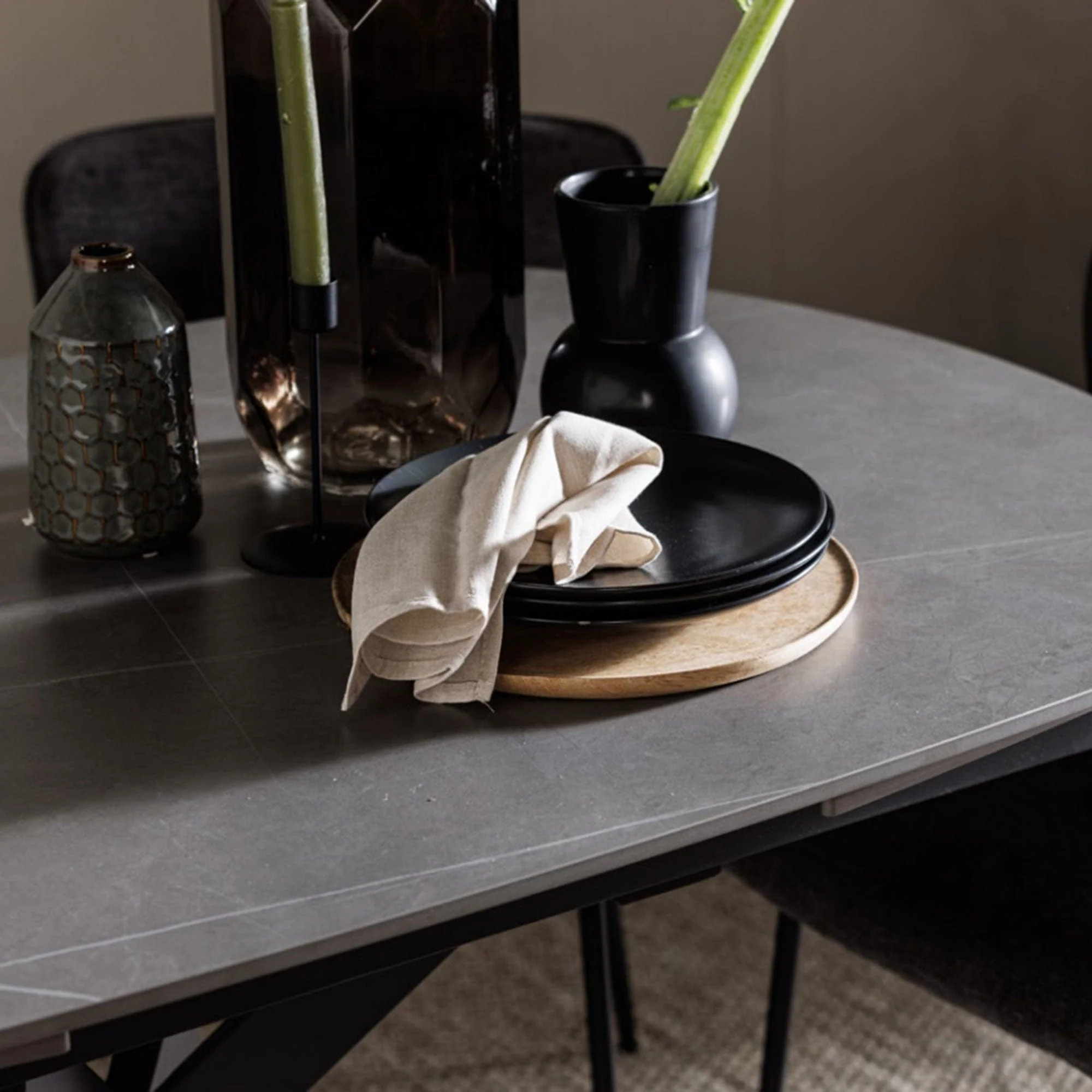 Loire - Stone Effect Extending Dining Table - Image 3