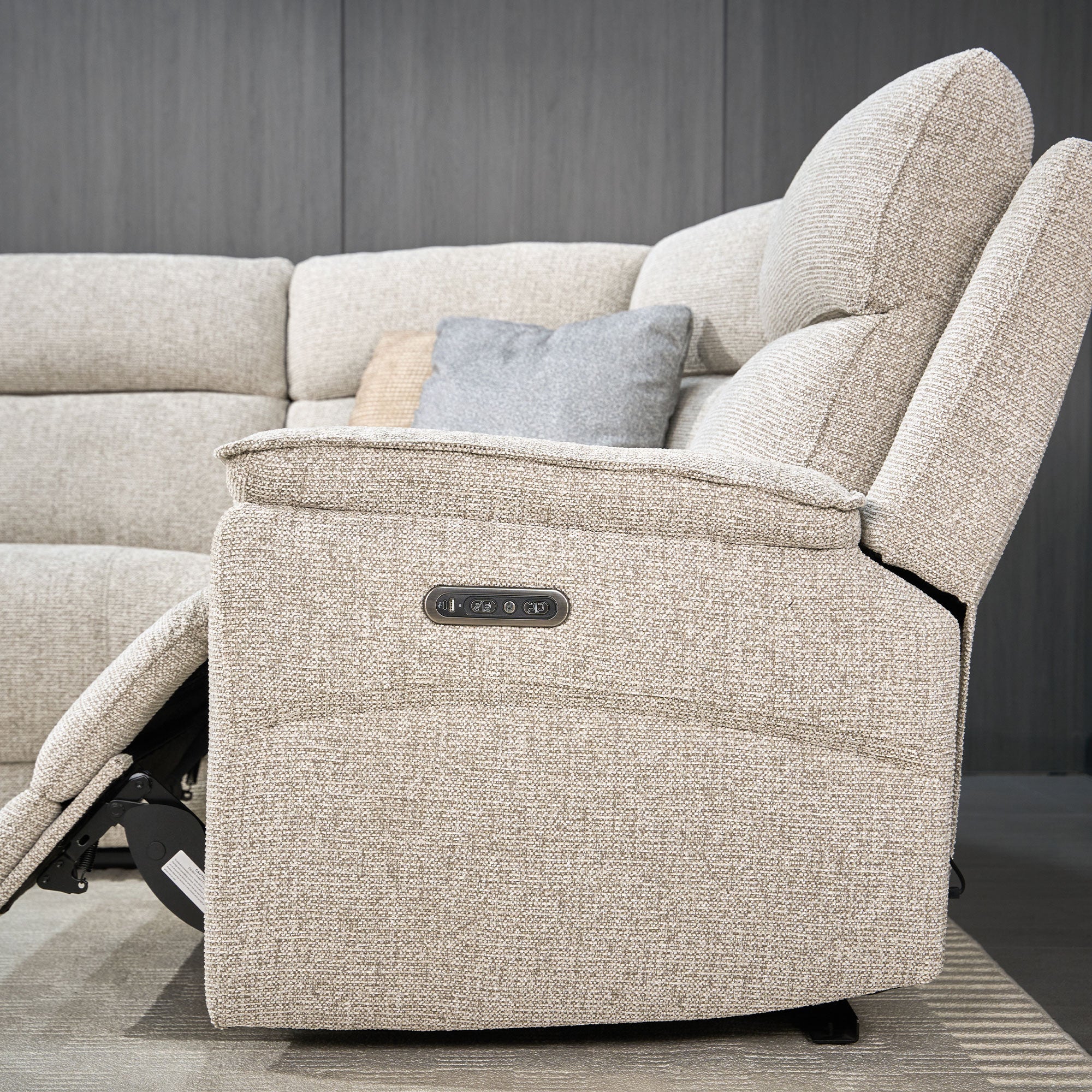 Lyceum - 2.5 Seat LHF Corner Power Recliner Sofa, Fabric - Image 7