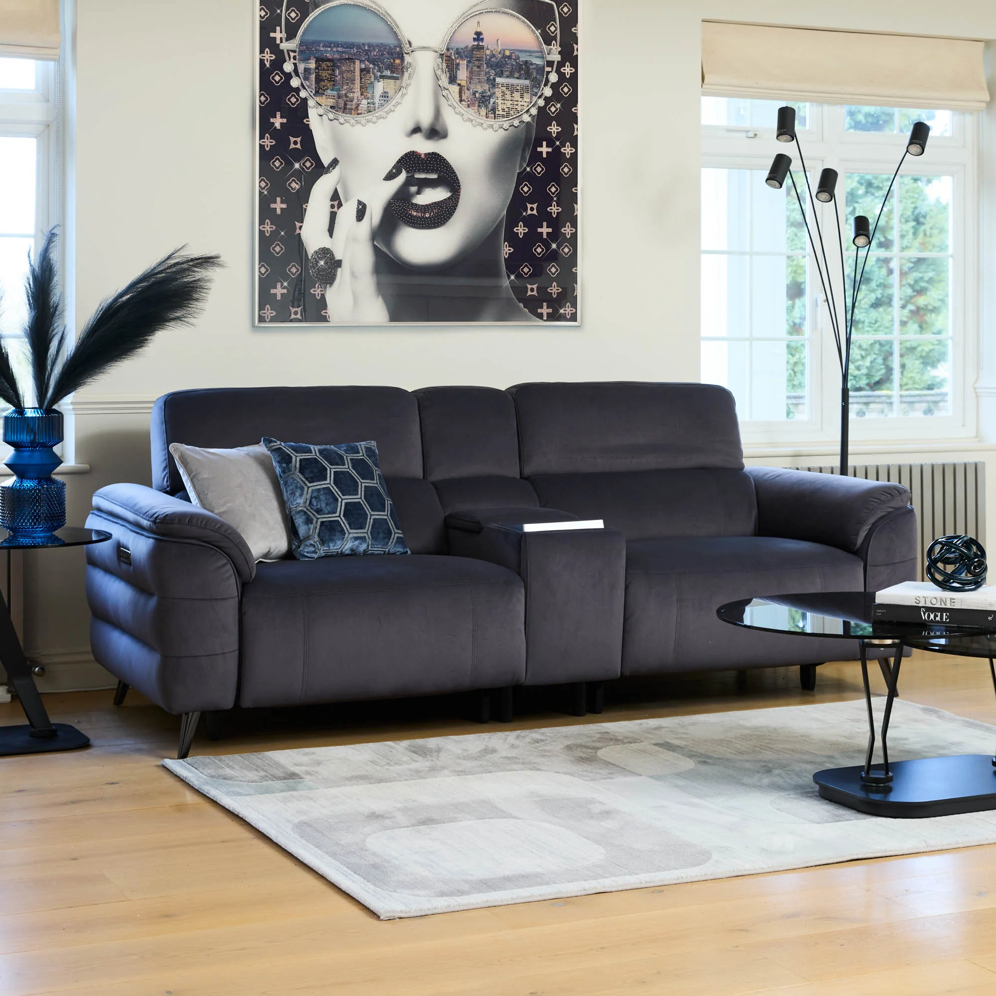 Nickelodeon - 2.5 Power Recliner Sofa With Touch Screen Control, Fabric - Image 13