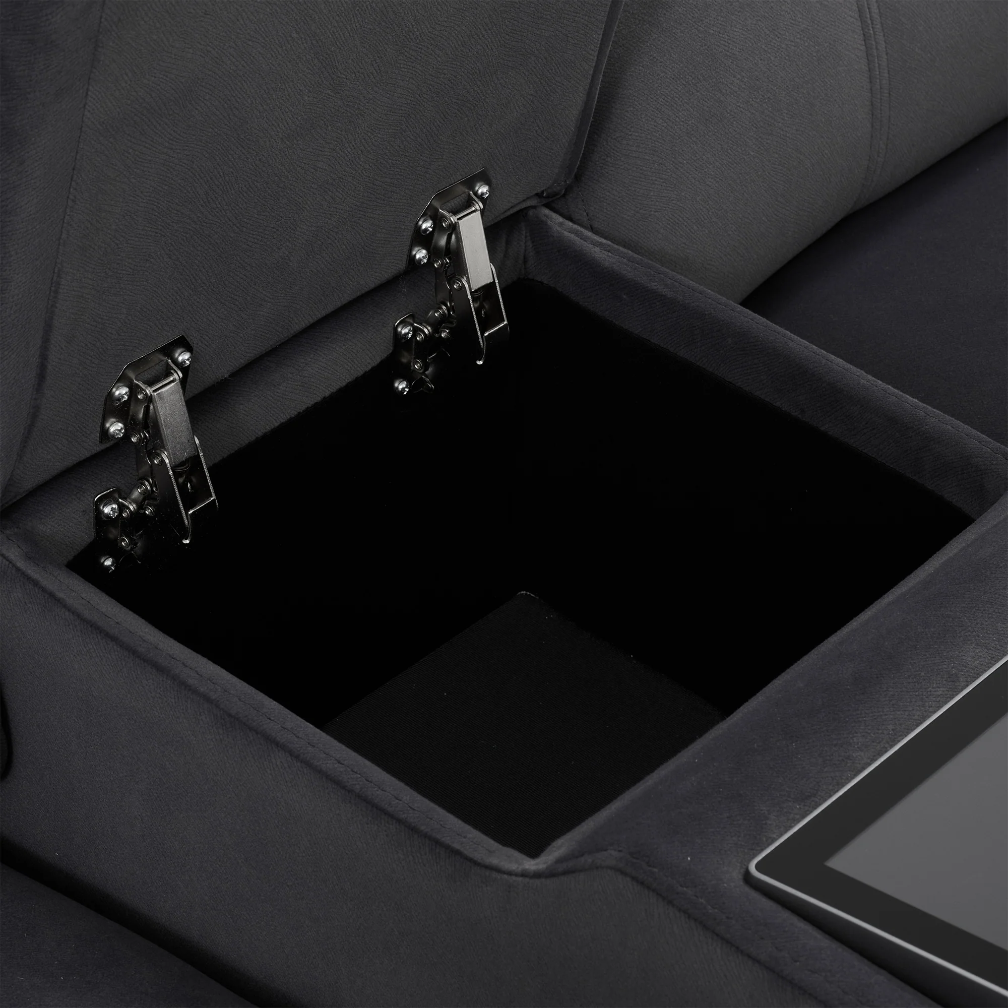 Nickelodeon - 2.5 Power Recliner Sofa With Touch Screen Control, Fabric - Image 7