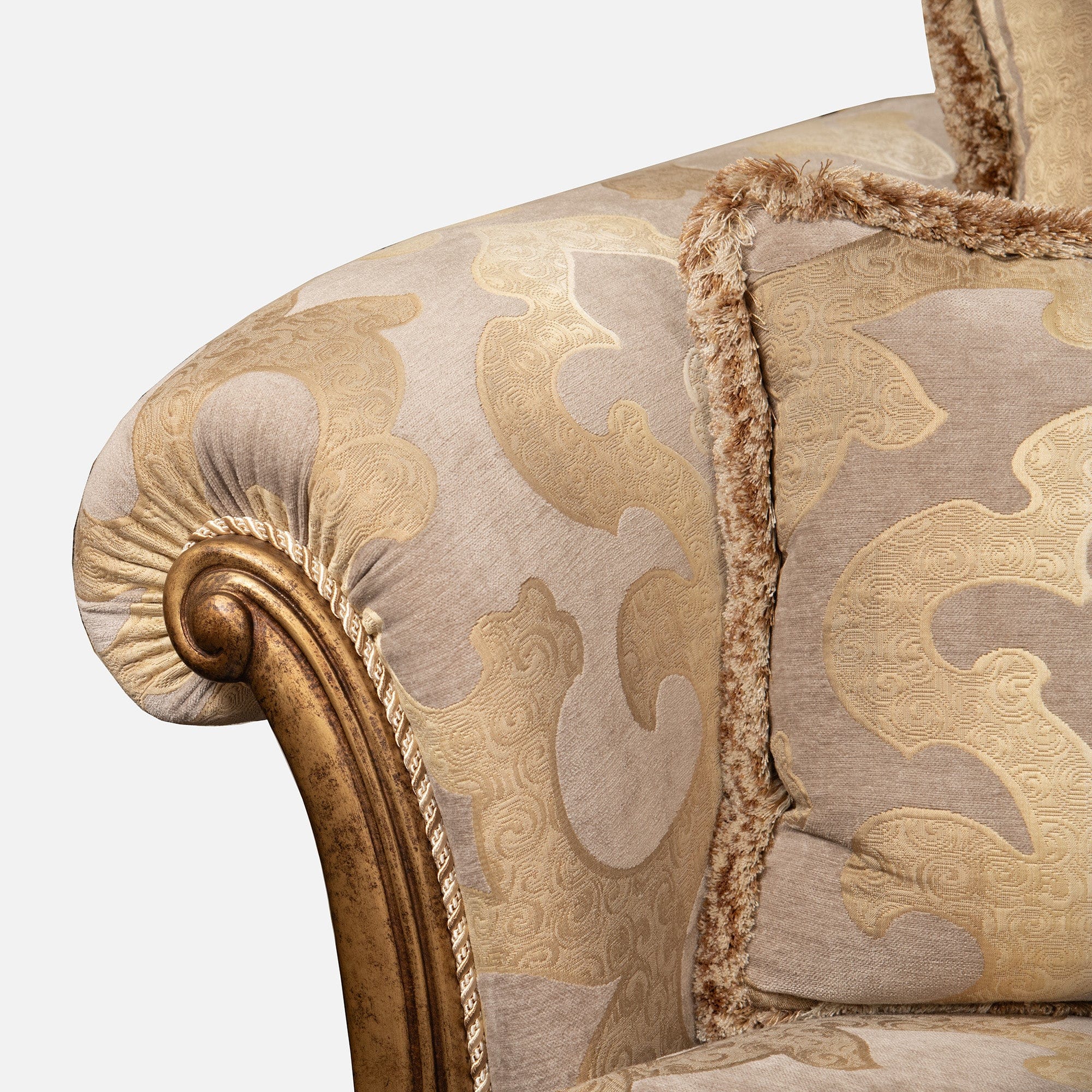 Santa Barbara - 4 Seat Pillow Back Sofa, Fabric - Image 3