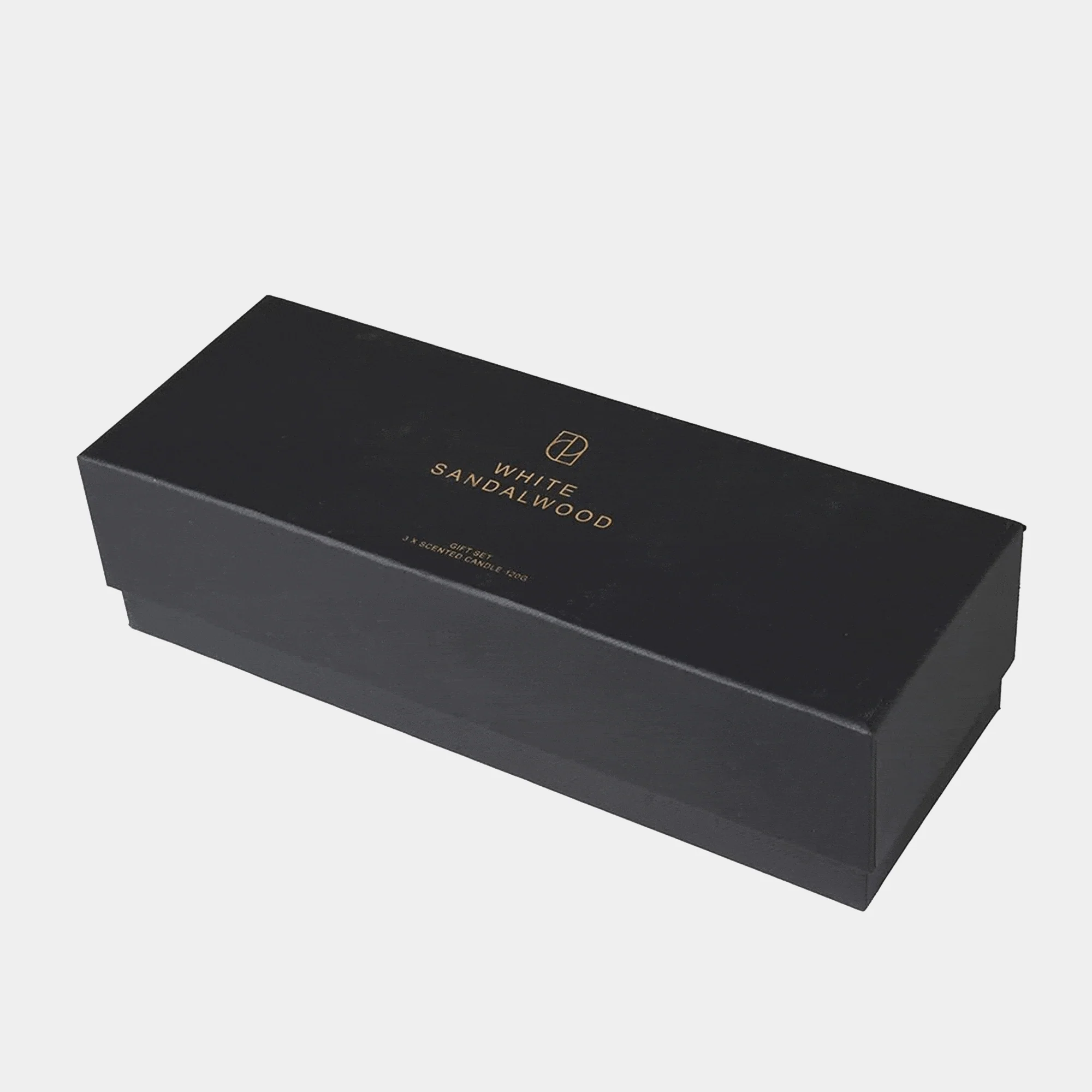 White Sandalwood - Gold Candles, Set of 3 - Image 3