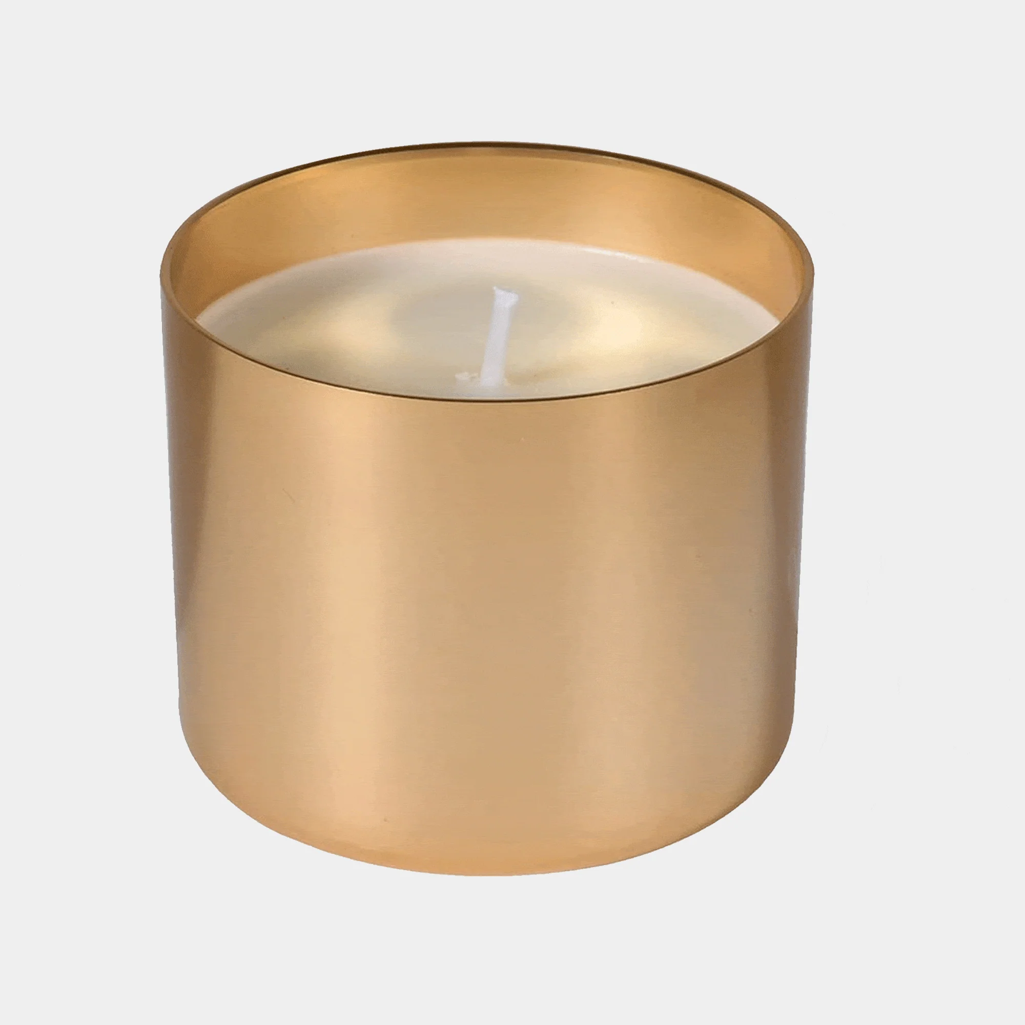 White Sandalwood - Gold Candles, Set of 3 - Image 4
